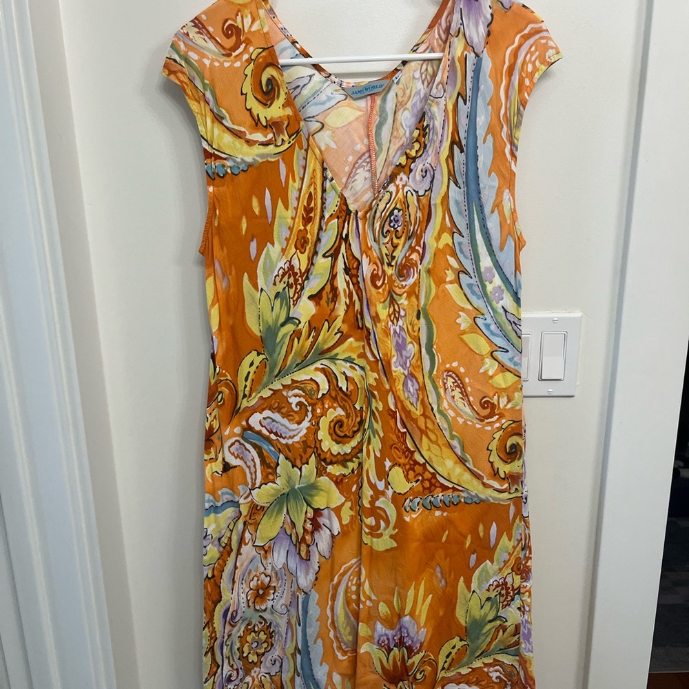 Lot of 2 JAMS WORLD brand women’s size large cap sleeve dresses